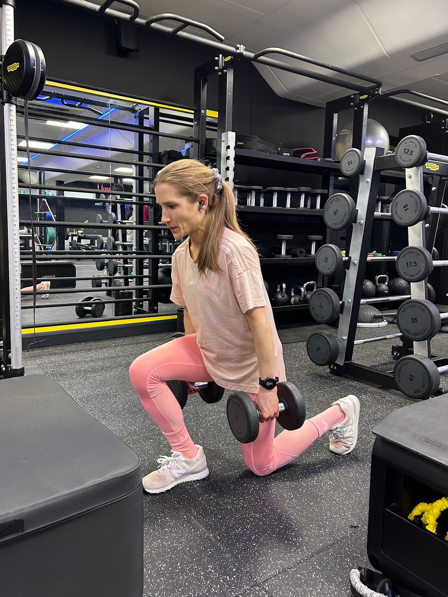 Natalie coaching a client